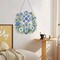 Hanging Diamonds Art kit for Adult,DIY Cross Flowers Pendant Diamonds Painting Art Kit, 7.0x6.8 inch Acrylic Diamonds Painting Board Kit Ornament, Special Crystal Diamond Hanging Ornament